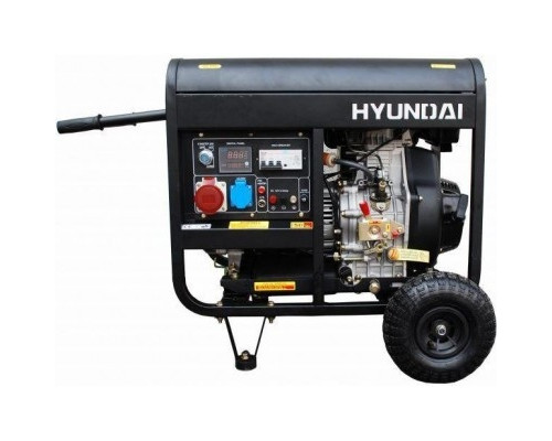 Дизельный генератор Hyundai DHY 6000LE+ колеса