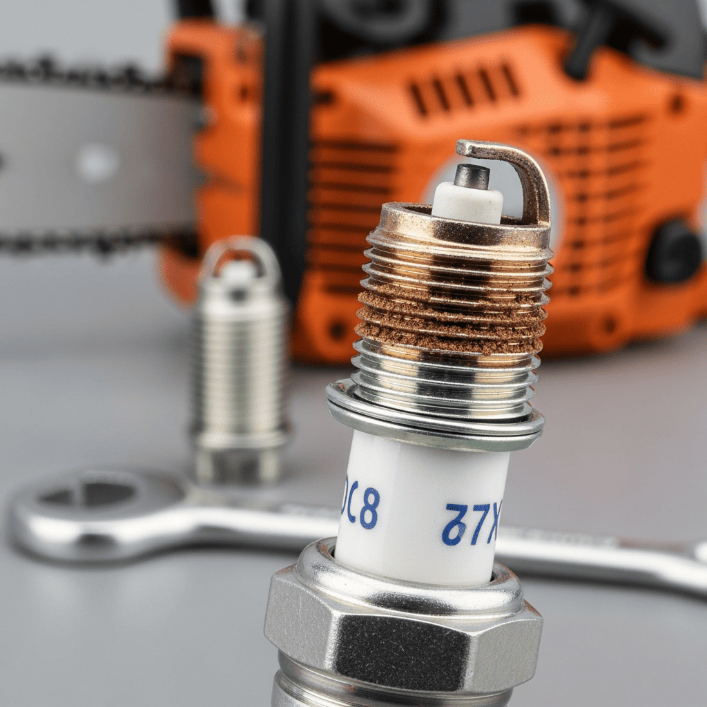 Почему важно проверять свечу зажигания на бензопиле