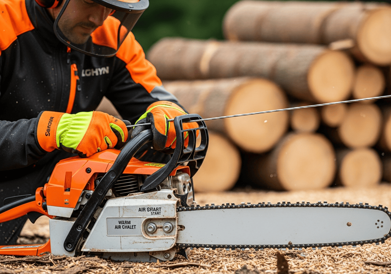 Гарячий запуск: як завести бензопилу після перерви