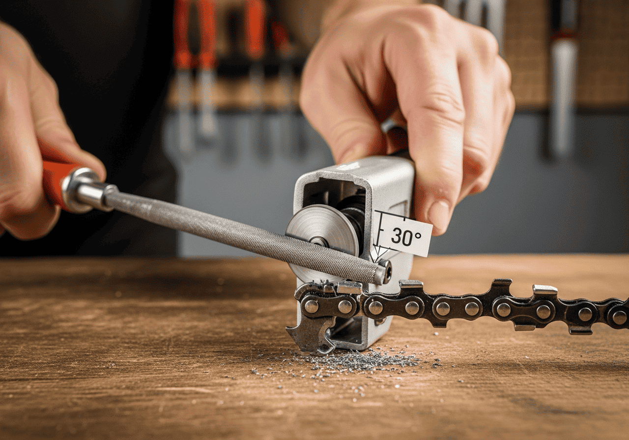 Крокова інструкція: як гострити ланцюг бензопили вручну